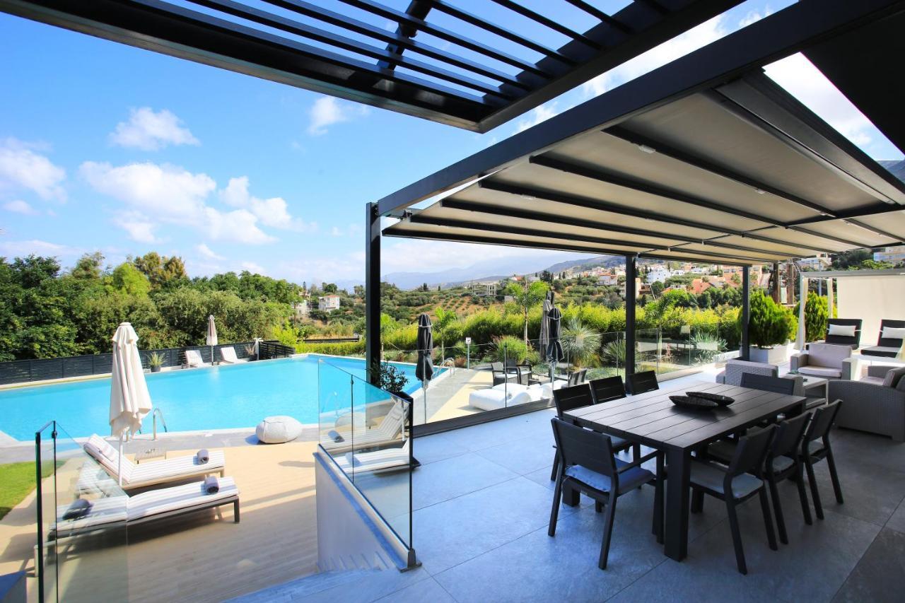Orama Luxury Villa 4 Bedrooms With Private Pool Hersonissos  Luaran gambar