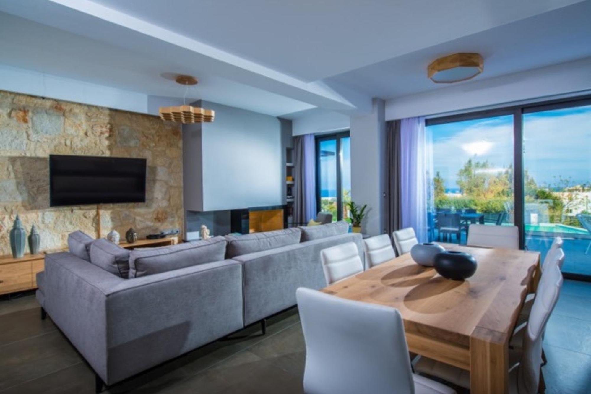 Orama Luxury Villa 4 Bedrooms With Private Pool Hersonissos  Luaran gambar