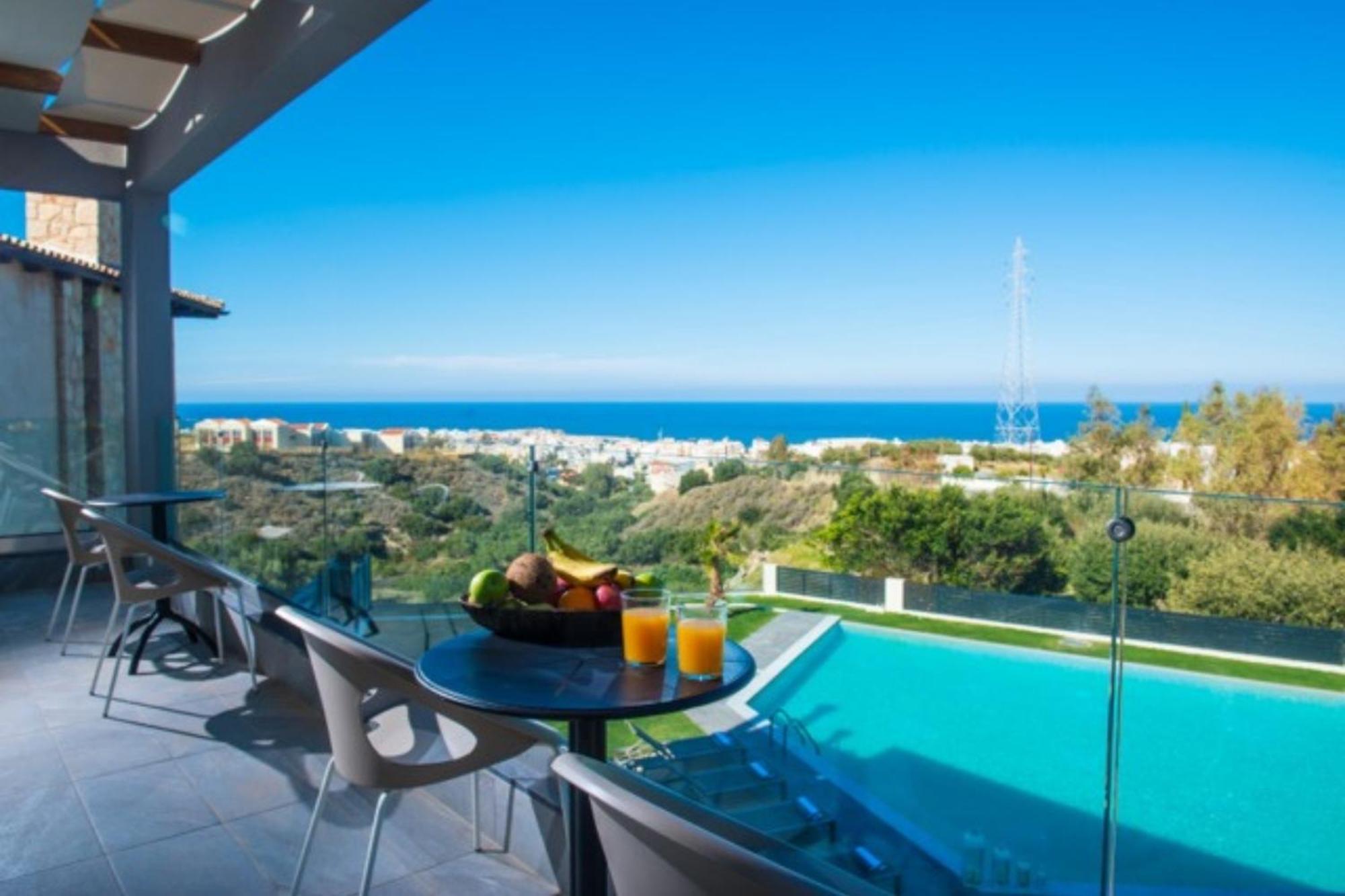 Orama Luxury Villa 4 Bedrooms With Private Pool Hersonissos  Luaran gambar