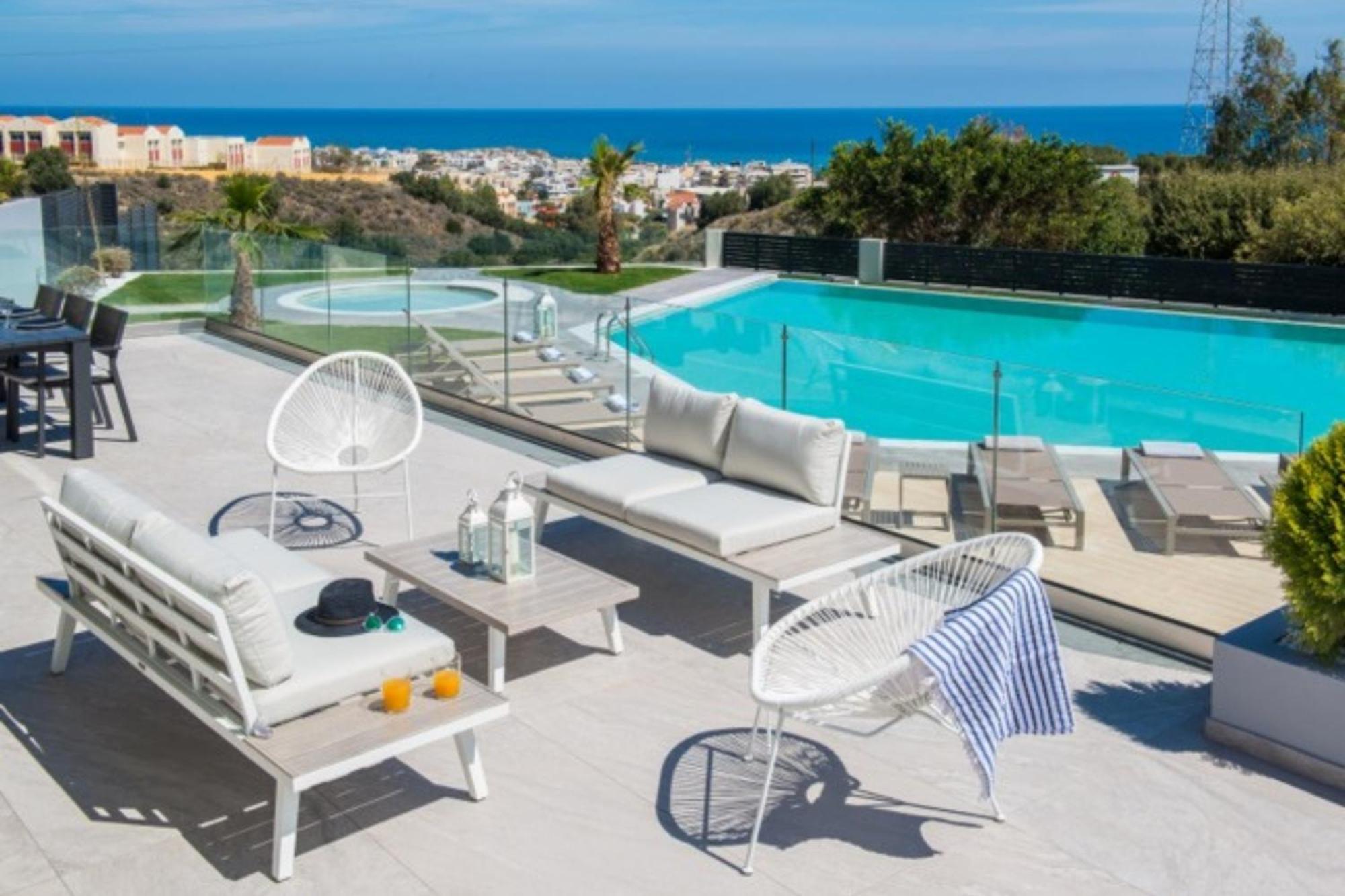 Orama Luxury Villa 4 Bedrooms With Private Pool Hersonissos  Luaran gambar