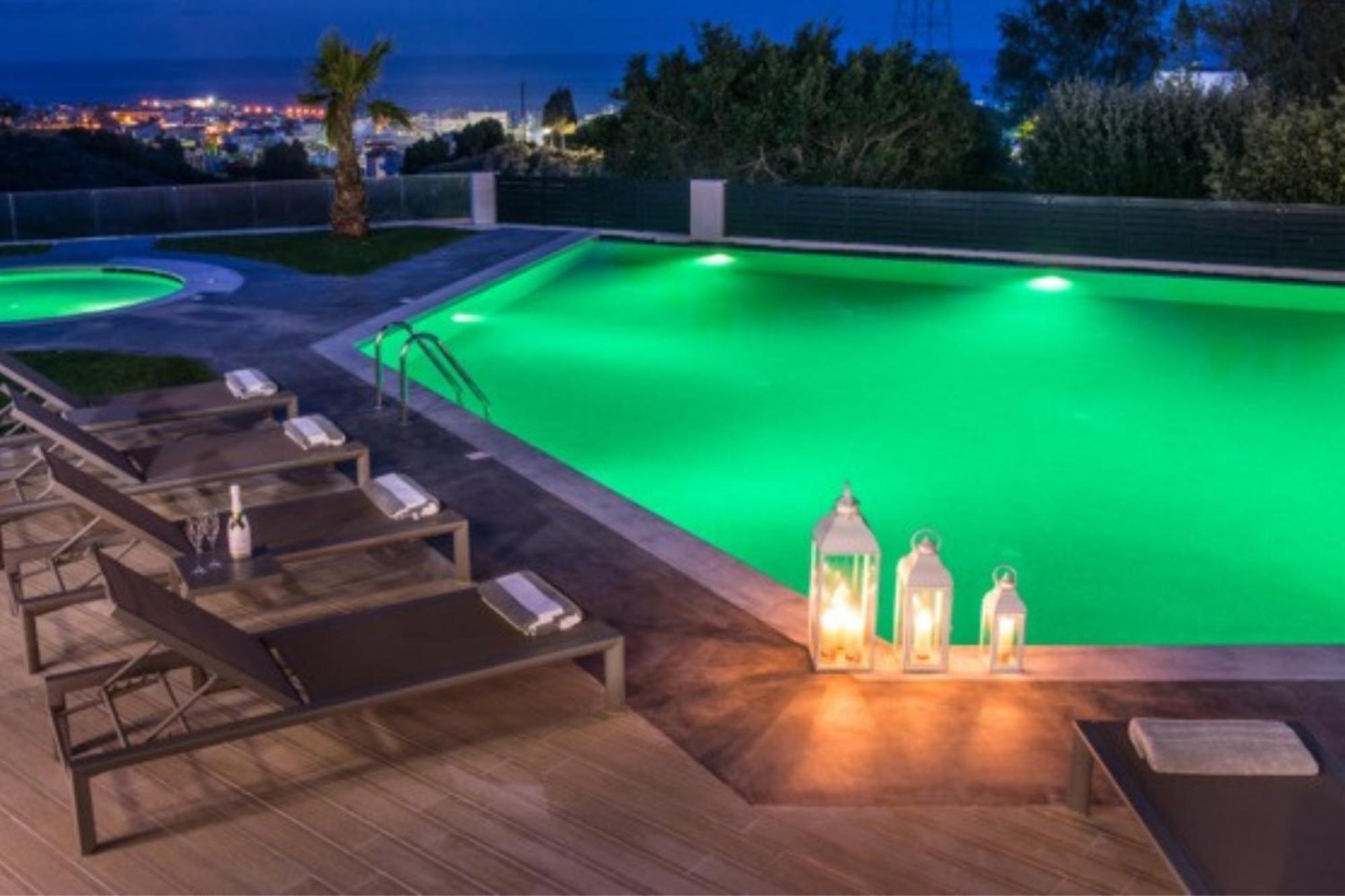 Orama Luxury Villa 4 Bedrooms With Private Pool Hersonissos  Luaran gambar