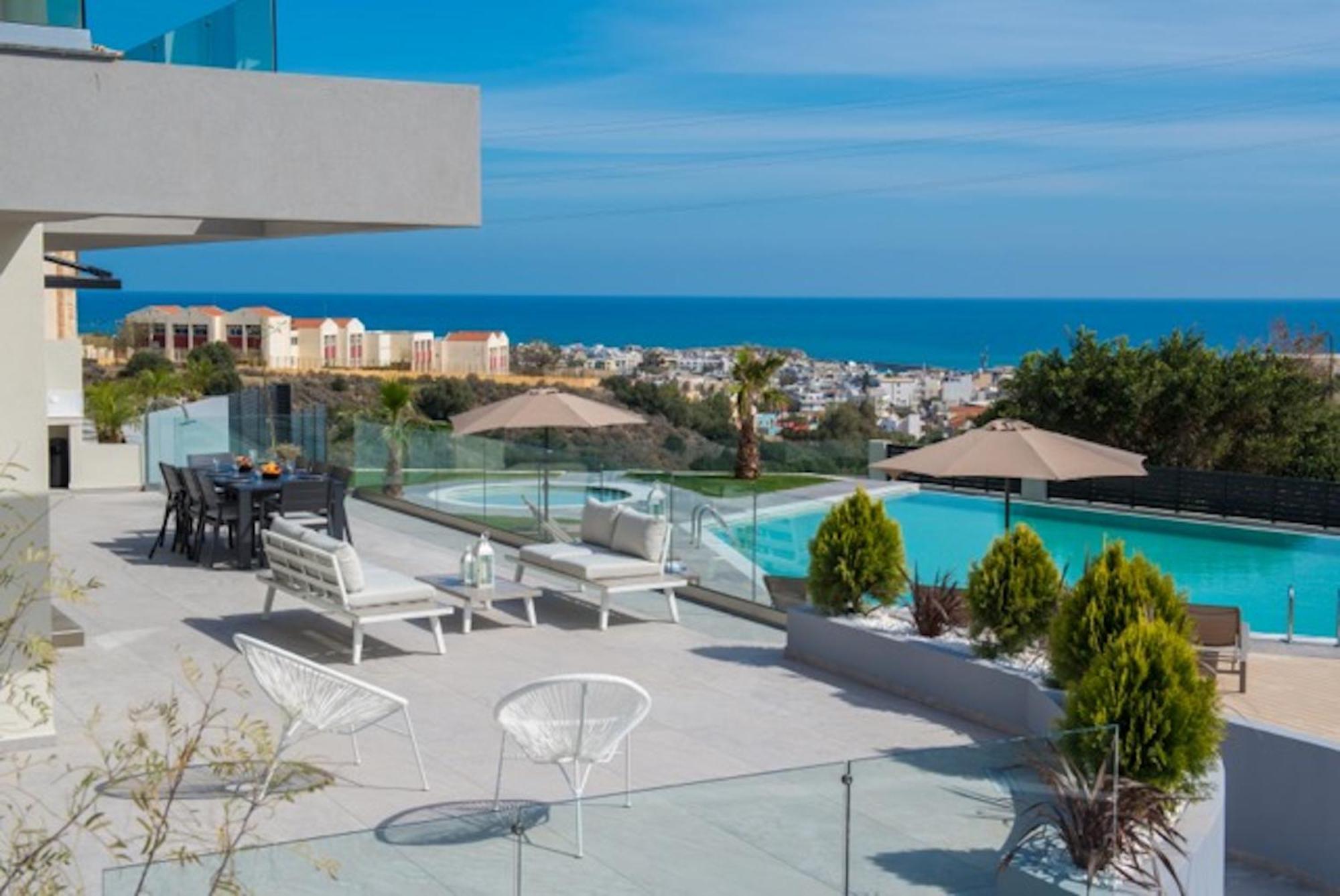 Orama Luxury Villa 4 Bedrooms With Private Pool Hersonissos  Luaran gambar