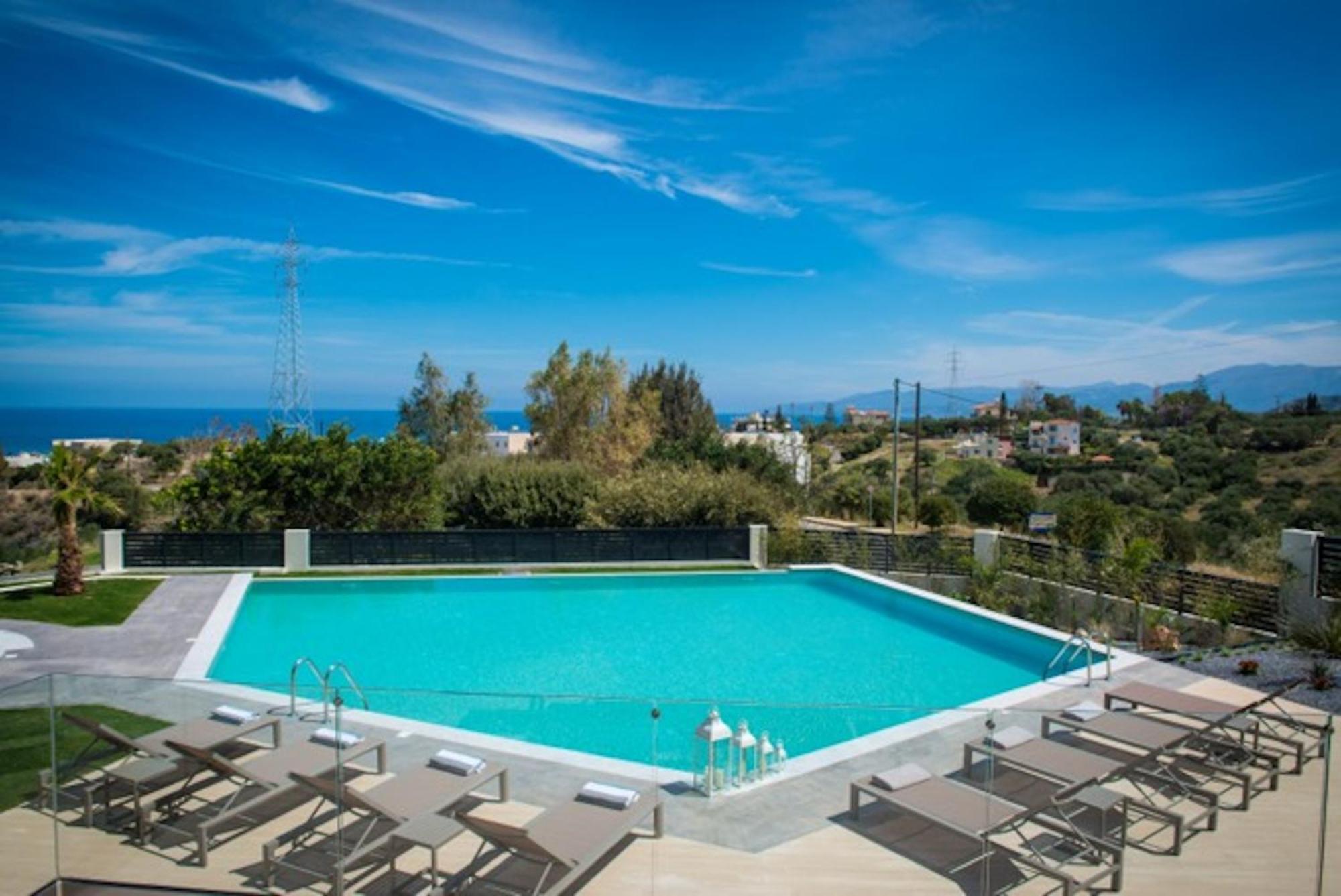 Orama Luxury Villa 4 Bedrooms With Private Pool Hersonissos  Luaran gambar